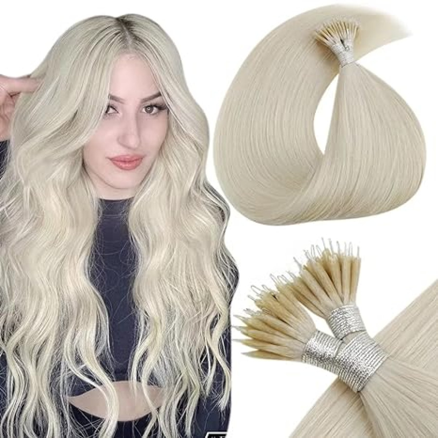 Extensii Nanoring Blond Alb Extensii Nanoring Blond Alb